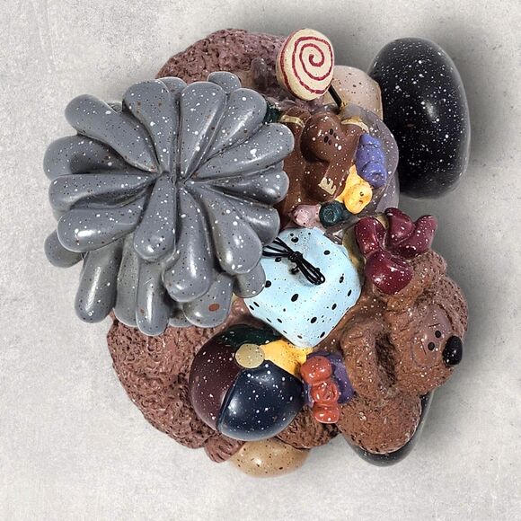 CMI/Henton Decorative Figurine Child with Toys Teddy Bear Retro Vintage Cottage - Picture 6 of 10